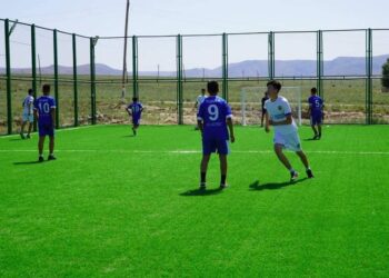 ТҮРКІСТАН: БӘЙДІБЕКТЕ ДЕМЕУШІЛЕР ЕСЕБІНЕН КІШІ ФУТБОЛ АЛАҢШАСЫ АШЫЛДЫ