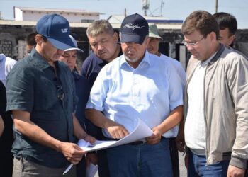 ТҮРКІСТАН: ЖЕТІСАЙДА БАЗАРДЫҢ ҚҰРЫЛЫСЫ БАСТАЛДЫ