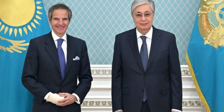 ПРЕЗИДЕНТ АТОМ ЭНЕРГИЯСЫ ЖӨНІНДЕГІ ХАЛЫҚАРАЛЫҚ АГЕНТТІКТІҢ БАС ДИРЕКТОРЫ РАФАЭЛЬ ГРОССИДІ ҚАБЫЛДАДЫ