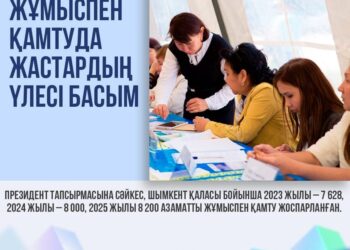 ШЫМКЕНТ: ЖҰМЫСПЕН ҚАМТУДА ЖАСТАРДЫҢ ҮЛЕСІ БАСЫМ