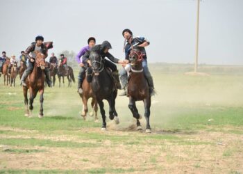 ТҮРКІСТАН: ЖЕТІСАЙ ЖҰРТЫ ҰЛТТЫҚ СПОРТТЫ ҰЛЫҚТАУДА