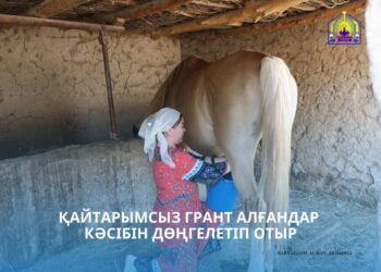 САРЫАҒАШ: ҚАЙТАРЫМСЫЗ ГРАНТ АЛҒАНДАР КӘСІБІН ДӨҢГЕЛЕТІП ОТЫР