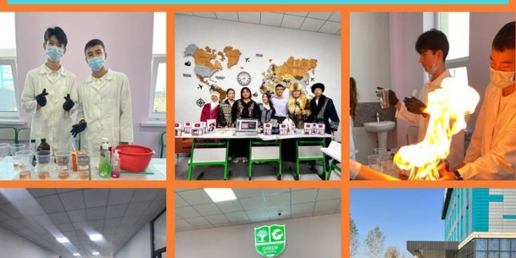«GREEN SCHOOL» ИННОВАЦИЯЛЫҚ ЖАЙЛЫ МЕКТЕБІНДЕ 50 МЕТРДІ БАҒЫНДЫРҒАН РАКЕТА ҰШТЫ