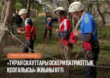 «ТҰРАН СКАУТТАРЫ ӘСКЕРИ ПАТРИОТТЫҚ ҚОЗҒАЛЫСЫ» ЖИЫНЫ ӨТТІ