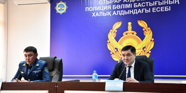 ОРДАБАСЫ АУДАНДЫҚ ПОЛИЦИЯ БӨЛІМІНІҢ ЕСЕБІ ТЫҢДАЛДЫ