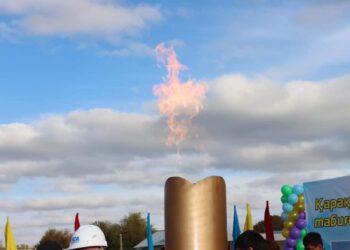 ТҮРКІСТАН: ШАРДАРАДАҒЫ ЖАУШЫҚҰМ АУЫЛЫНА ГАЗ БЕРІЛДІ