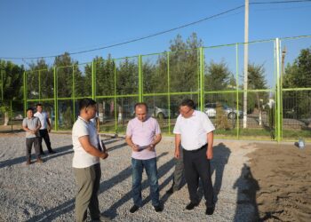 САРЫАҒАШ: ҚЫЗЫЛЖАРДА ЖАҢА СПОРТ АЛАҢЫНЫҢ ҚҰРЫЛЫС ЖҰМЫСТАРЫ ЖҮРГІЗІЛУДЕ