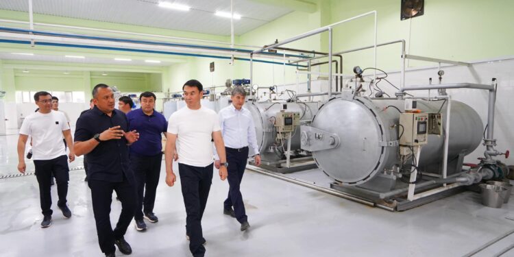 ТҮРКІСТАН: САЙРАМДАҒЫ СҮТ ЖӘНЕ ЖЕМІС, КӨКӨНІС ӨҢДЕЙТІН КӘСІПОРЫНДАР ЗАМАНАУИ ҚҰРЫЛҒЫЛАРМЕН ҚАМТЫЛУДА