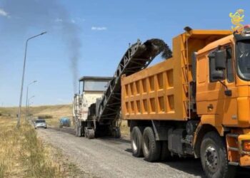 БӘЙДІБЕК АУДАНЫ: «АҚТАС-КЕҢСАЙ» БАҒЫТЫНДАҒЫ ЖОЛ ЖӨНДЕУДЕН ӨТІП ЖАТЫР