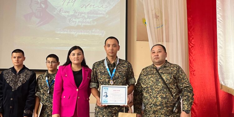 ШЫМКЕНТТЕ ҰЛТТЫҚ ҰЛАННЫҢ ӘСКЕРИ БӨЛІМІНДЕ АБАЙ ОНКҮНДІГІ ӨТТІ