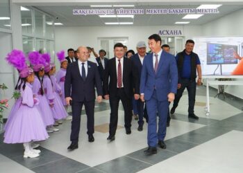 ТҮРКІСТАН ОБЛЫСЫНДА ЖАҢА МЕКТЕП ПАЙДАЛАНУҒА БЕРІЛДІ