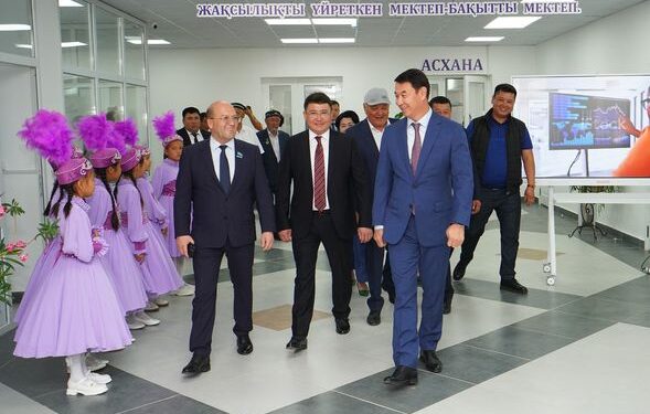 ТҮРКІСТАН ОБЛЫСЫНДА ЖАҢА МЕКТЕП ПАЙДАЛАНУҒА БЕРІЛДІ