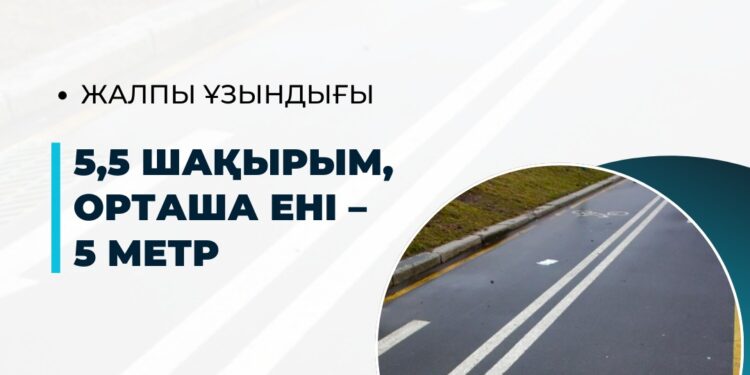 Шымкентте веложол мен жаяу жүргіншілерге арналған аймақ ашылды