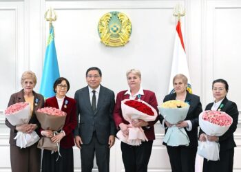 Алматылық әйелдер Президент атынан мемлекеттік награда алды