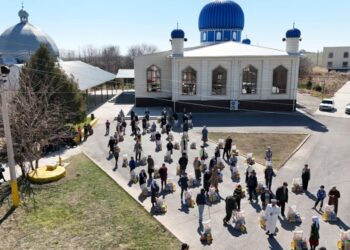 ШАРДАРАЛЫҚ 60 ОТБАСЫҒА АЗЫҚ-ТҮЛІК ҮЛЕСТІРІЛДІ