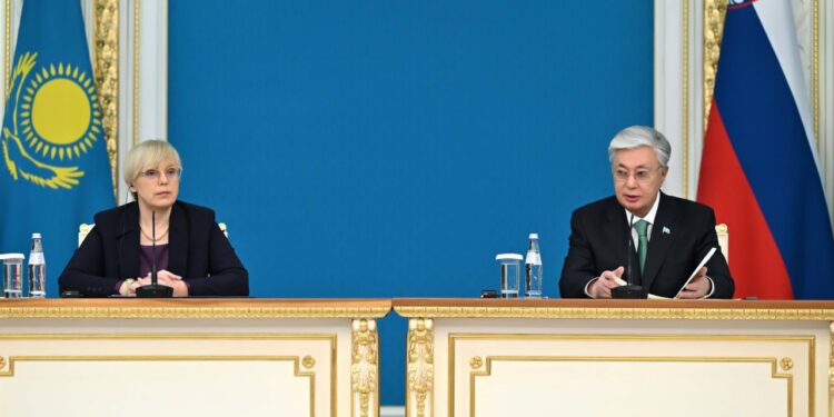 Қасым-Жомарт Тоқаев пен Наташа Пирц-Мусар БАҚ өкілдері үшін брифинг өткізді