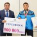 АКИМ ТУРКЕСТАНСКОЙ ОБЛАСТИ ЧЕСТВОВАЛ ЧЕМПИОНОВ АЗИИ