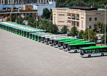 ШЫМКЕНТТЕ ЖАҢА АВТОБУСТАР БАҒЫТҚА ШЫҚТЫ