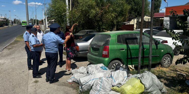 В Шымкенте нарушители порядка и чистоты привлечены к ответственности