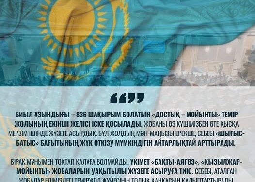 МЕМЛЕКЕТ БАСШЫСЫ: «ӘЛЕМДЕ ТРАНЗИТ ҮШІН БӘСЕКЕ КҮШЕЙІП БАРА ЖАТЫР»