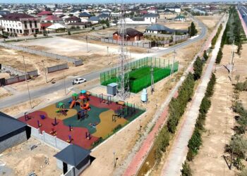 ТҮРКІСТАНДА ЖАҢА ОЙЫН ЖӘНЕ СПОРТ АЛАҢШАЛАРЫ ПАЙДАЛАНУҒА БЕРІЛДІ