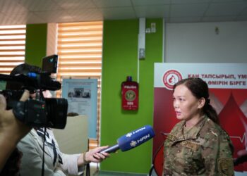 Шымкент қаласы ТЖД қызметкерлері  донорлық марафонға қатысты