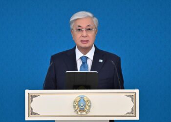 Мемлекет басшысы телекөпір арқылы KIA Qazaqstan автомобиль зауытын ашты