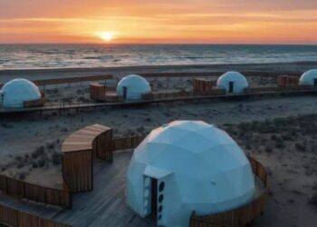 «OMIR SHYMKENT» этно-глэмпинг кешенінің құрылысы жоспарға сәйкес жүргізілуде