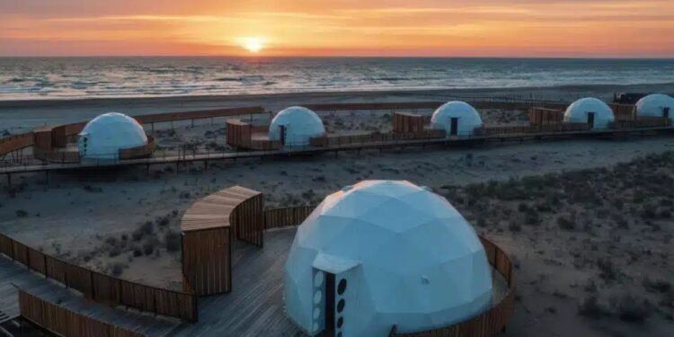 «OMIR SHYMKENT» этно-глэмпинг кешенінің құрылысы жоспарға сәйкес жүргізілуде