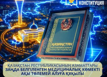 ҚР АЗАМАТТАРЫ ЗАҢДА БЕЛГІЛЕНГЕН МЕДИЦИНАЛЫҚ КӨМЕКТІ АҚЫ ТӨЛЕМЕЙ АЛУҒА ҚҰҚЫЛЫ