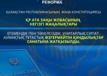 2026 ЖЫЛҒЫ КОНСТИТУЦИЯЛЫҚ РЕФОРМА: ҚАЗАҚСТАННЫҢ НЕГІЗГІ ҚҰНДЫЛЫҚТАРЫ ЗАҢМЕН БЕКІТІЛДІ