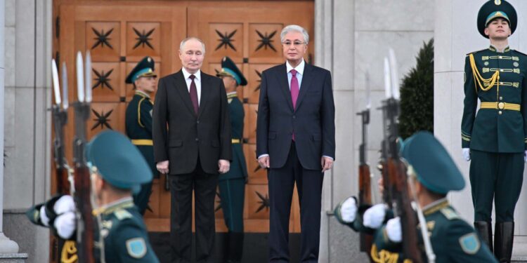 Ресей Президенті Владимир Путин Қазақстанға мемлекеттік сапармен келді