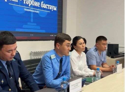 «ТӘРТІП – ТӘРБИЕ БАСТАУЫ» ТАҚЫРЫБЫНДА КЕЗДЕСУ ӨТТІ